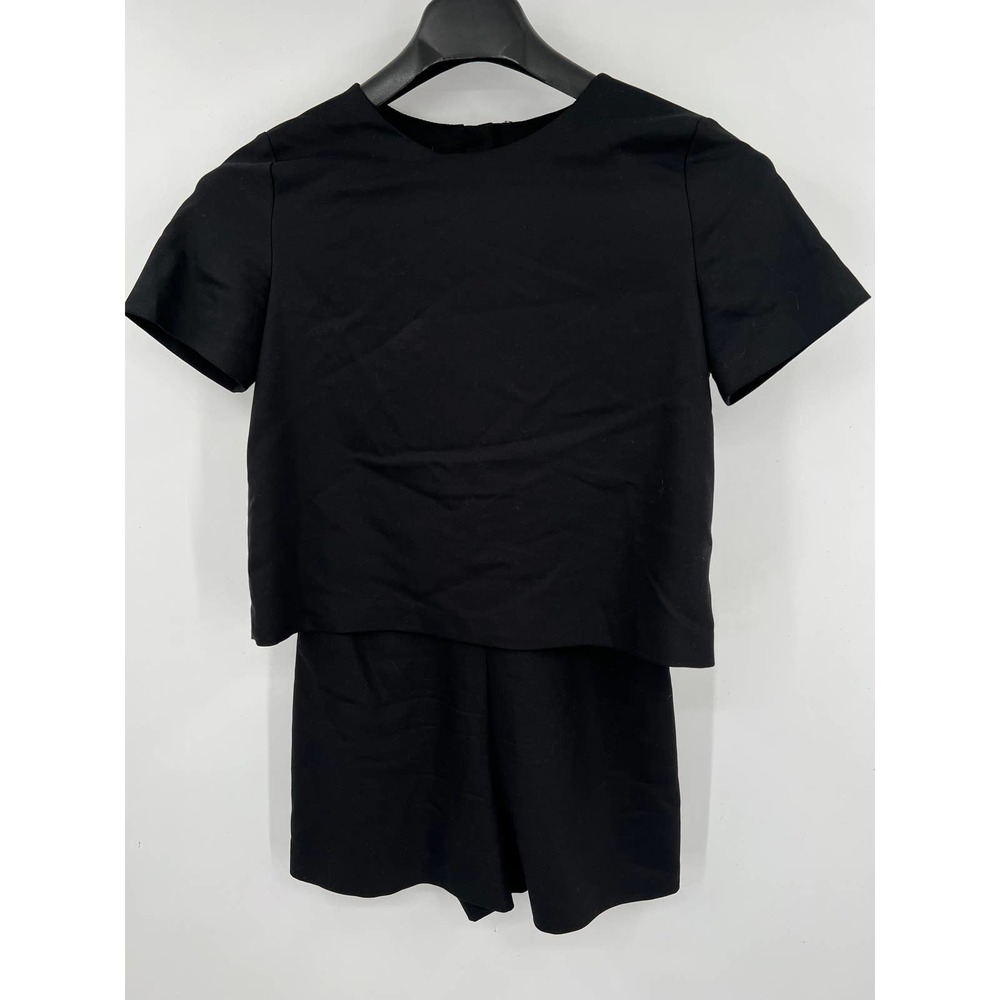 Zara Trafaluc collection black shorts romper size Medium
